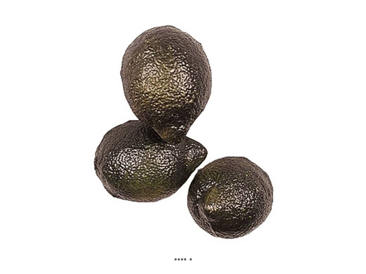 Artificielles - Citron vert artificiel en lot de 3 en Plastique soufflé H 80x60 mm - Image 2