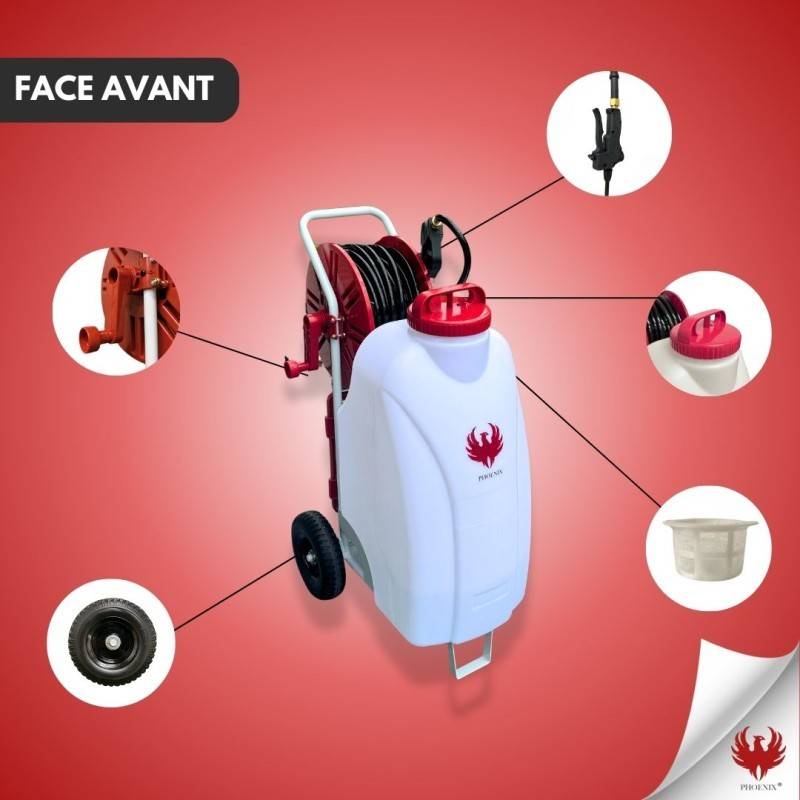 Pulvérisateur électrique GLADIATOR SPRAYER PHOENIX + Perche Télescopique 5,4 mètres + Produit Nettoyant Extérieures 20 L - Image 2