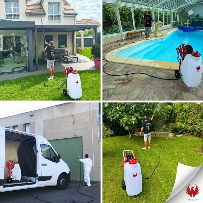 Pulvérisateur électrique GLADIATOR SPRAYER PHOENIX + Perche Télescopique 5,4 mètres + Produit Nettoyant Extérieures 20 L - Image 4