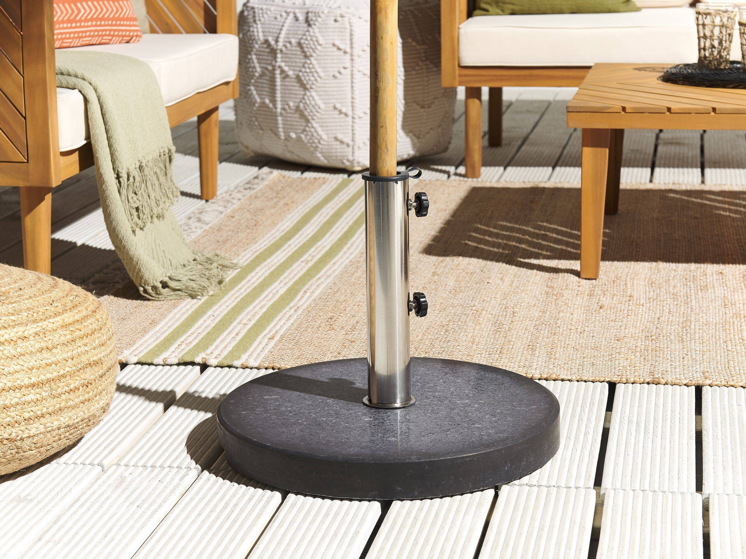 Beliani - Accessoires de parasol Granit Noir CEGGIA - Beliani - Image 1