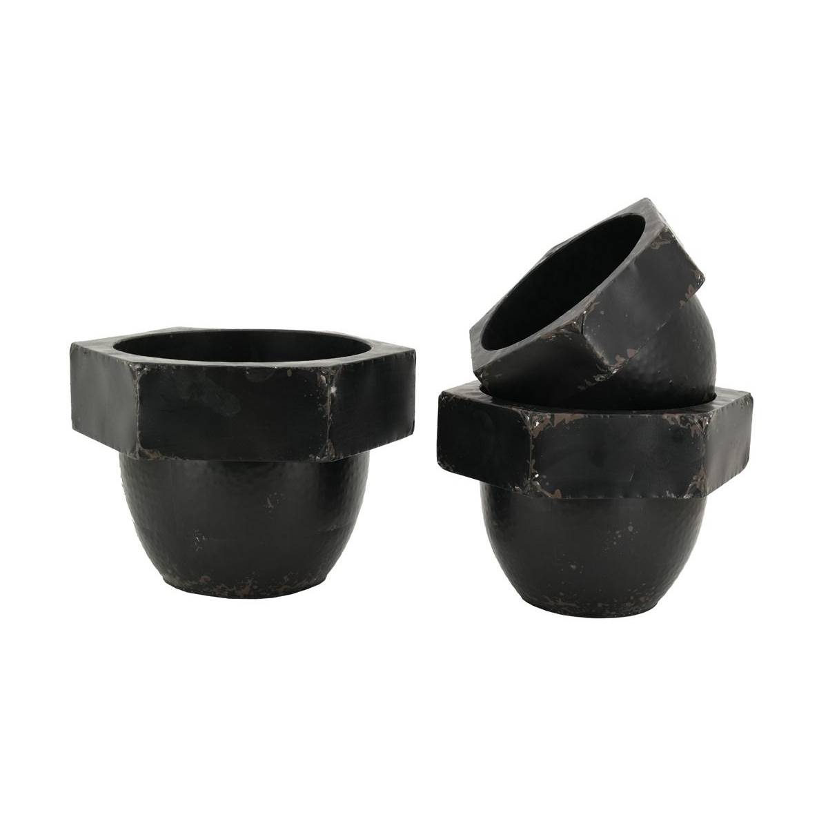 Aubry Gaspard - Cache-pots en métal  (Lot de 3) - Image 1