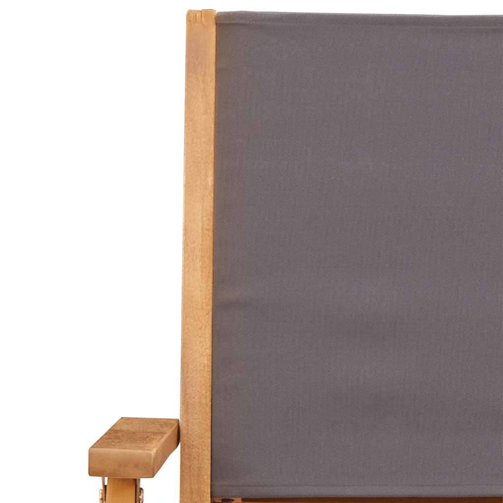 Vidaxl - Ensemble de bistro 3 pcs-Salons de jardin anthracite tissu et bois massif 474993 - Image 7