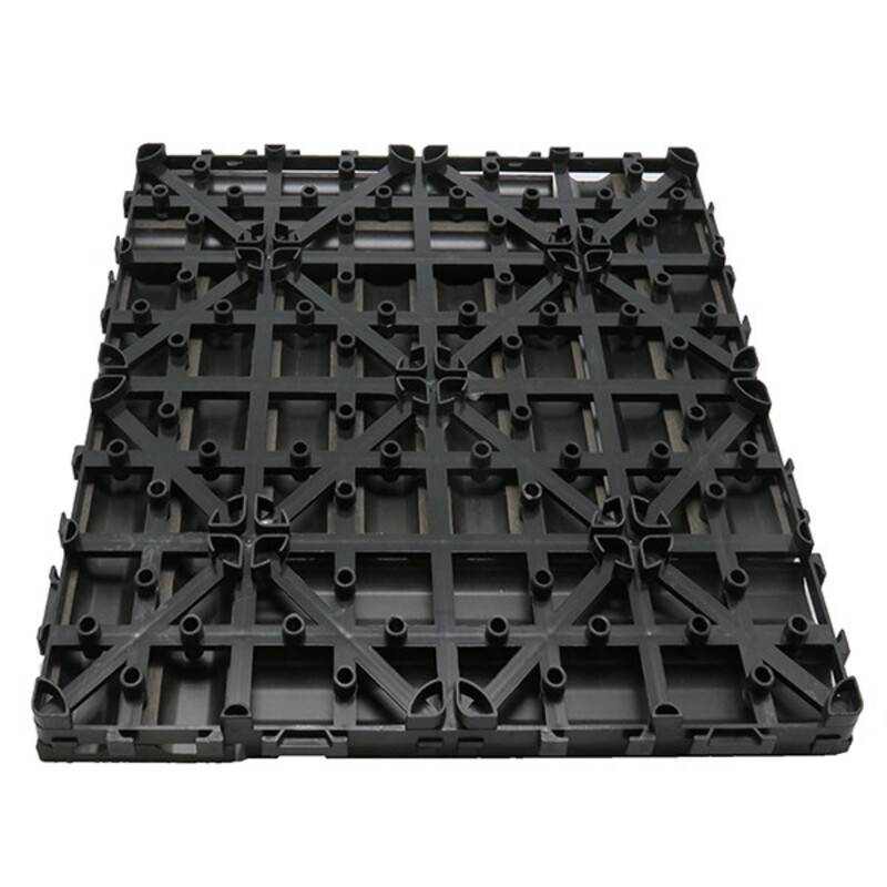 Pack dalle de terrasse 1m² bois composite classic (11 pièces 30 x 30 cm ) - Coloris - Gris carbone, Largeur - 30 cm, Longueur - 30 cm - Image 3