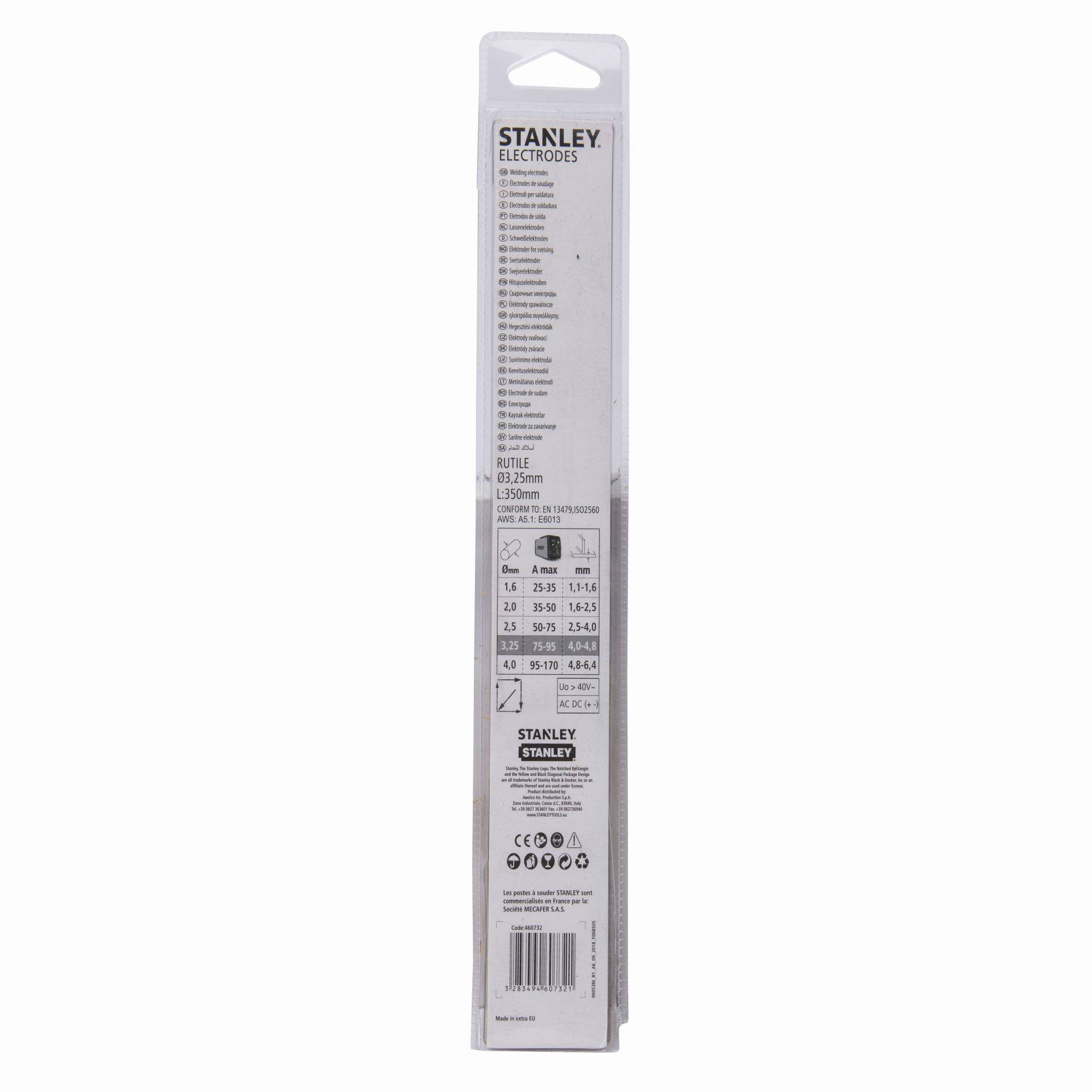 stanley - Électrode 3,25x 350mm  9pcs  Stanley - Image 2