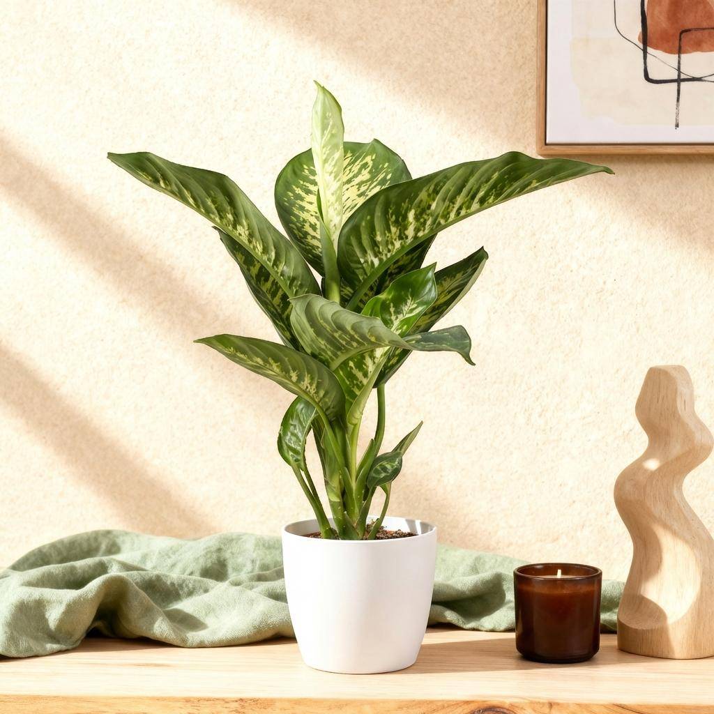Diefenbachia Tropic Snow - Dieffenbachia - Pot de 21cm - Hauteur 90-100cm - Blanc - Plantes d'intérieur - Image 4