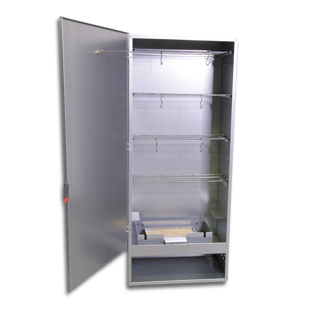 Ukal - Fumoir 4 niveaux en tôle galvanisée, h 110 cm - Image 3