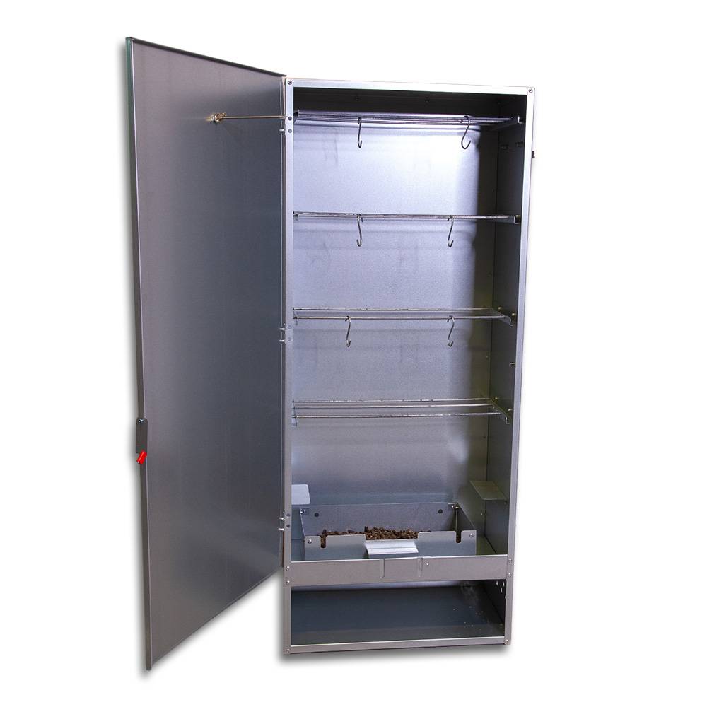 Ukal - Fumoir 4 niveaux en tôle galvanisée, h 110 cm - Image 4
