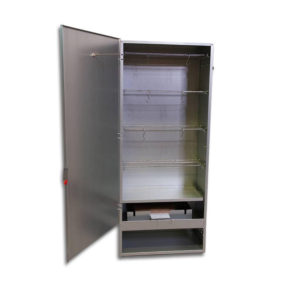 Ukal - Fumoir 4 niveaux en tôle galvanisée, h 110 cm - Image 2