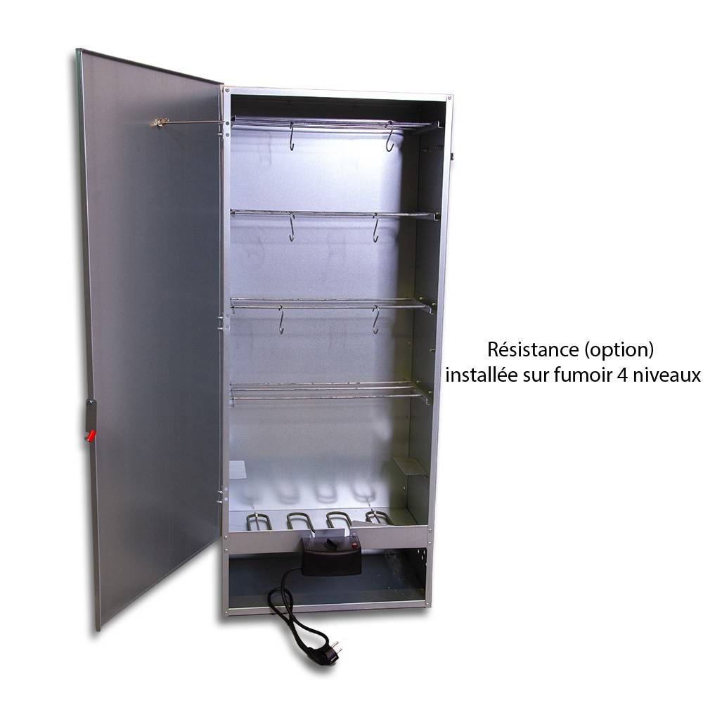 Ukal - Fumoir 4 niveaux en tôle galvanisée, h 110 cm - Image 6