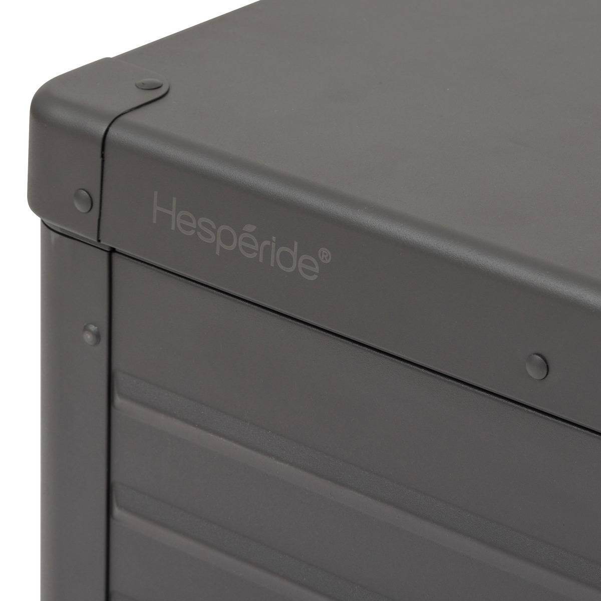 Hesperide - Coffre de rangement "Edenio" graphite L 182,2 x 78 x 89,4cm en aluminium 1070 L - Hespéride - Image 4