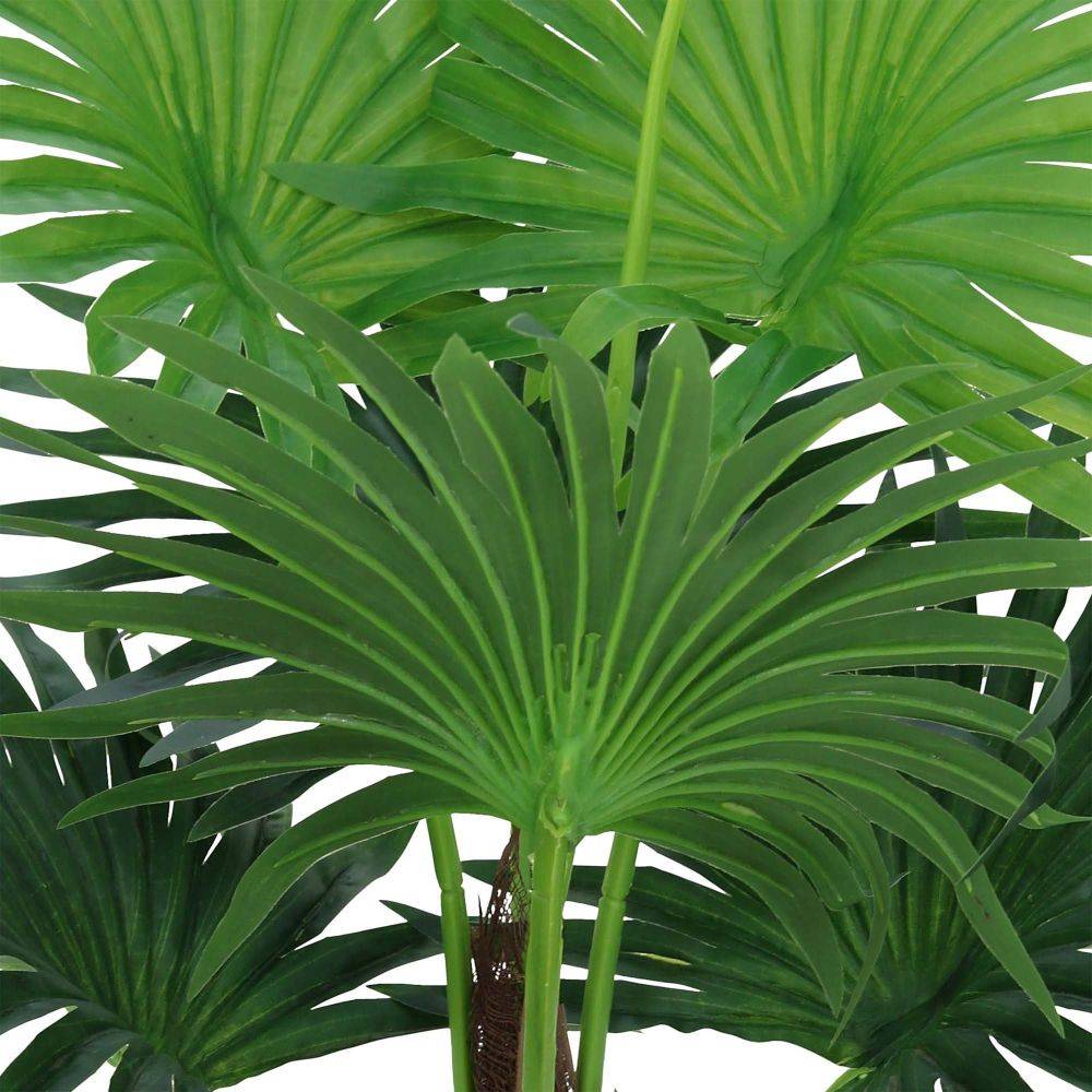 Jardindeco - Palmier éventail artificiel 6 palmes toucher naturel 70 cm - Image 2