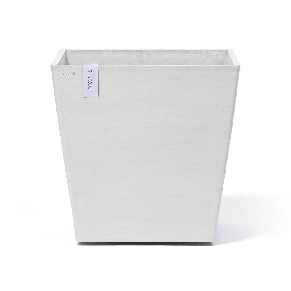Ecopots - Pot Rotterdam à roulette 50 Pure White ECOPOTS - Image 1