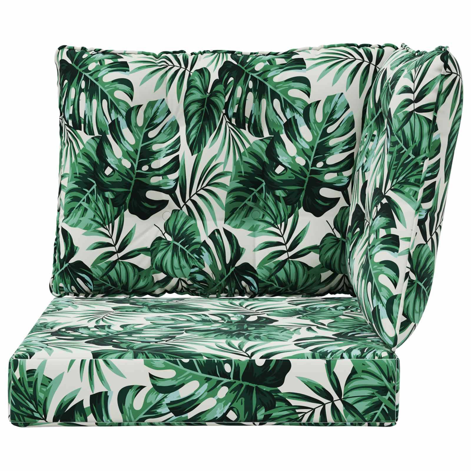 PANGIVO - Coussins de canapé extérieur polyester motif feuille 60 x 40 x 10 cm - PANGIVO - Image 6