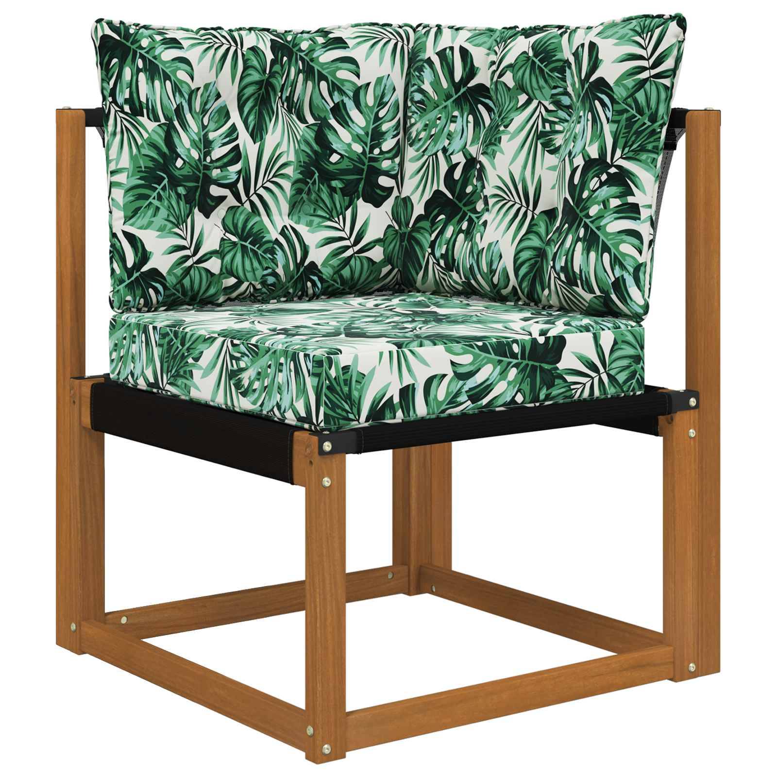 PANGIVO - Coussins de canapé extérieur polyester motif feuille 60 x 40 x 10 cm - PANGIVO - Image 3