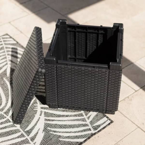 Keter Pouf de rangement Cube Graphite 213816 422801 - Image 5