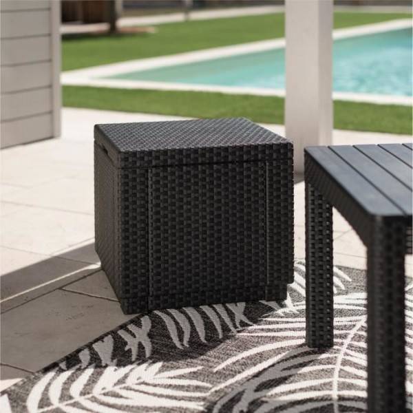 Keter Pouf de rangement Cube Graphite 213816 422801 - Image 4