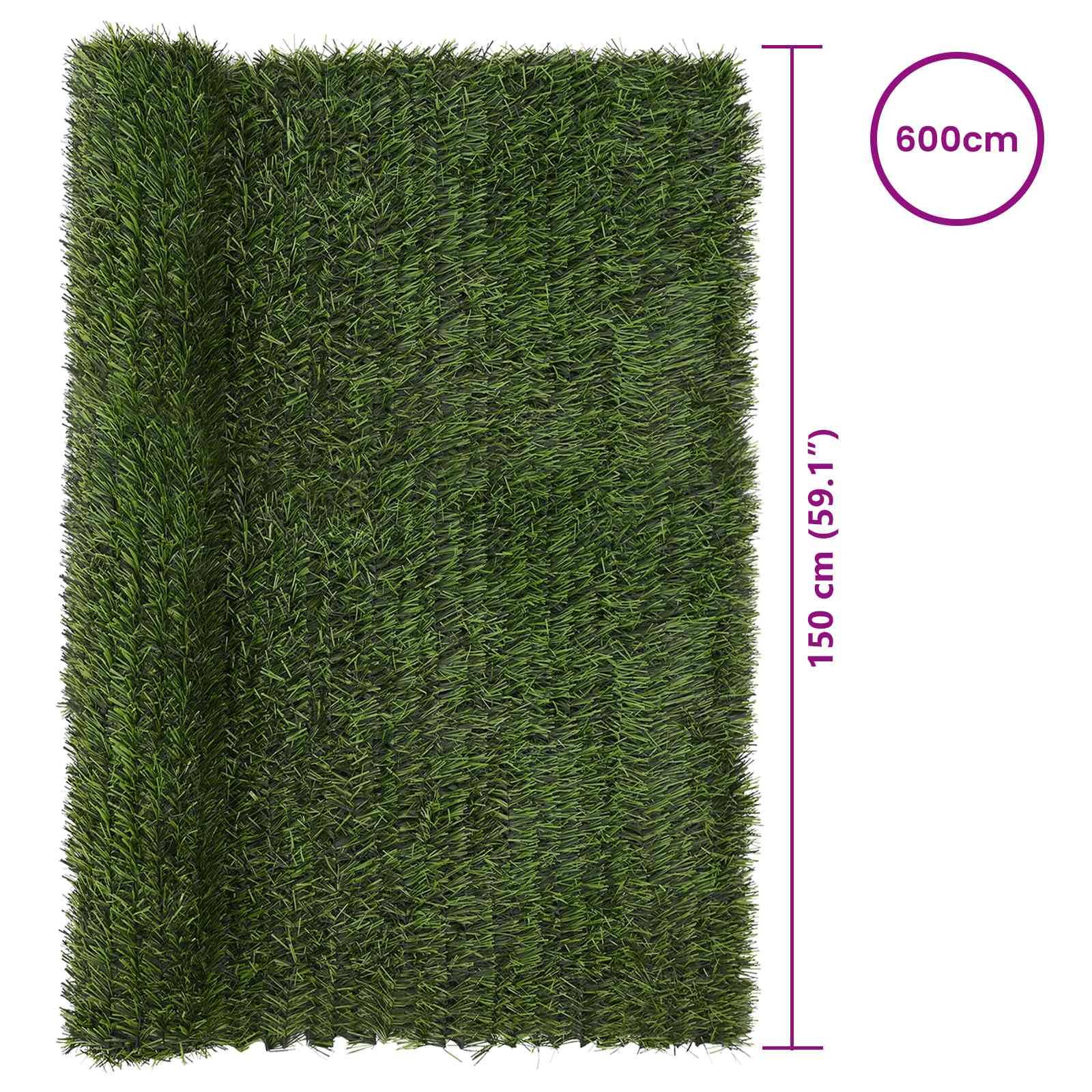 PANGIVO - Clôture artificielle PVC et acier vert clair 600 x 150 cm - PANGIVO - Image 6