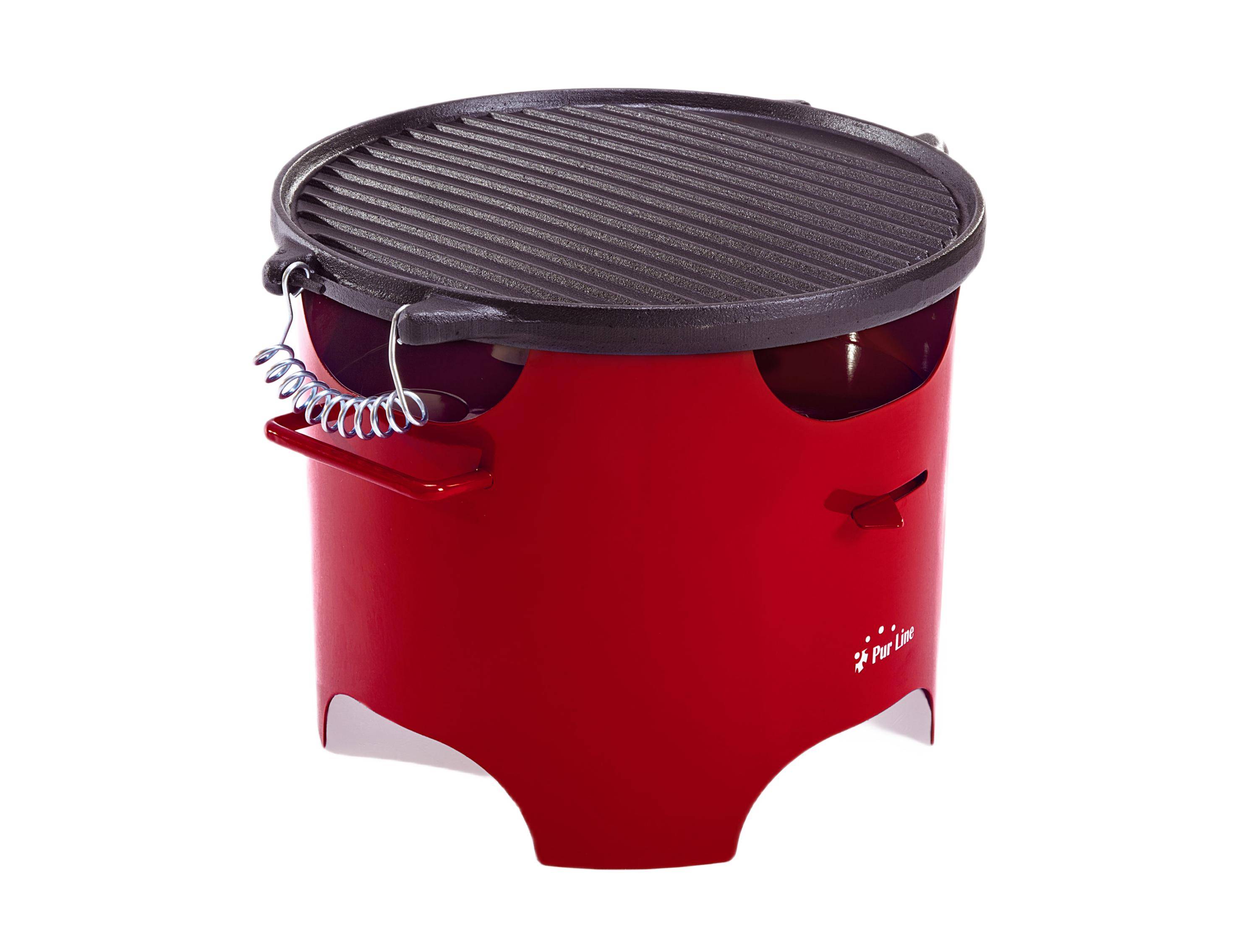 Purline - Barbecue à l'éthanol 0.5L en acier rouge - Purline - Image 2