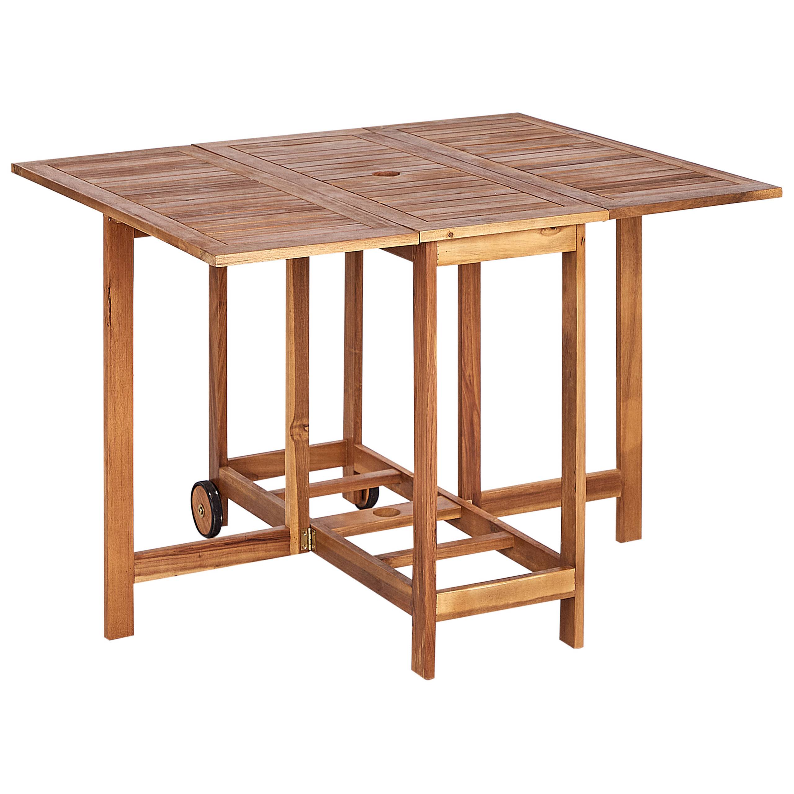 Beliani - Set de salle à manger, 4 Personnes Acacia Marron FRASSINE - Beliani - Image 6