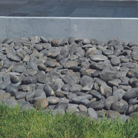 Bordure de jardin pierre bleue 50 x 23 x 3 cm - Gris bleu (Lot de 10) - Jardinex - Image 2