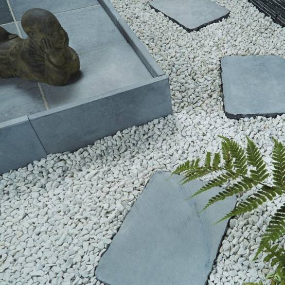 Bordure de jardin pierre bleue 50 x 23 x 3 cm - Gris bleu (Lot de 10) - Jardinex - Image 3
