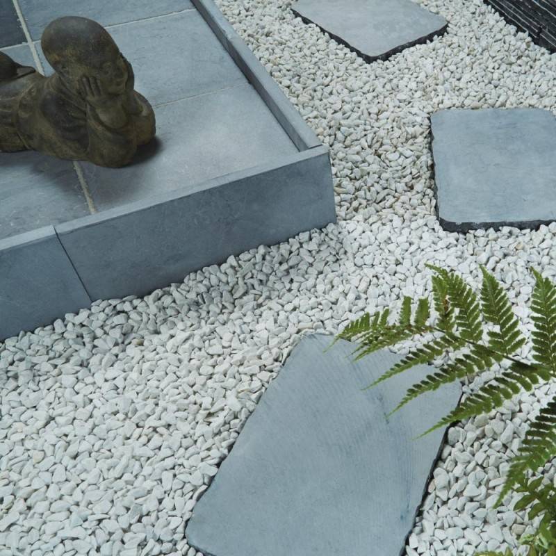 Bordure de jardin pierre bleue 50 x 23 x 3 cm - Gris bleu  (Lot de 10) - Jardinex - Image 3