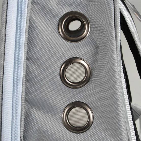 Love Story - Sac à dos de transport avec bulle pour chat et chien - Gris - Love Story - Image 3