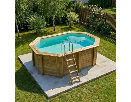 Altanka - Piscine hors sol en bois NEMO 4.3 x 3 - H.1.31 m, sable, fixations à visser - BAS7303OSPL3 - ALTANKA - Image 2