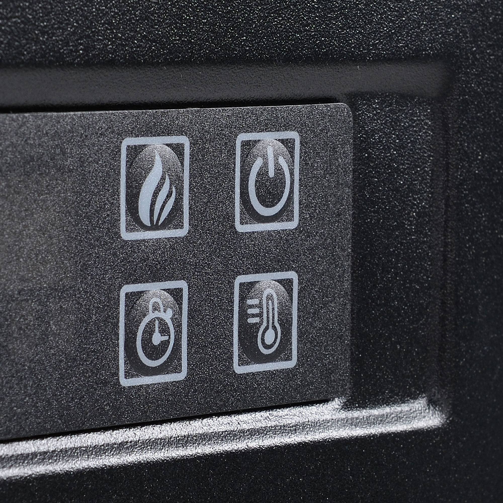 Cheminée électrique murale avec effet flamme LED et minuterie, surface de chauffe de 37 m², 2000 W - Blanc - Image 9