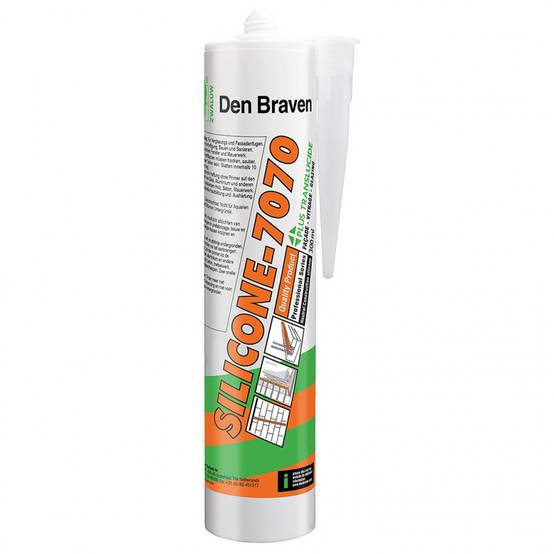 25x Mastic silicone neutre bâtiment 7070 Plus blanc 300ml DEN BRAVEN - Image 2