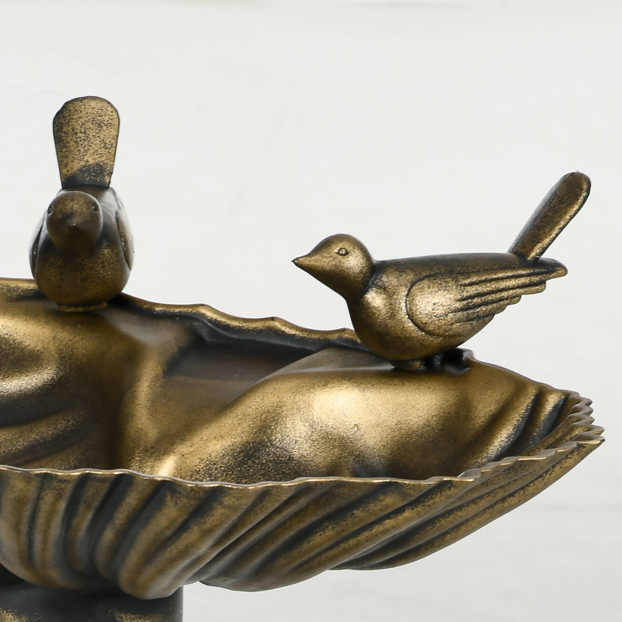 ComfortXL - Bain d’oiseaux extérieur en polypropylène 81 cm bronze pour jardin double vasque - ComfortXL Outdoor Living - Image 10