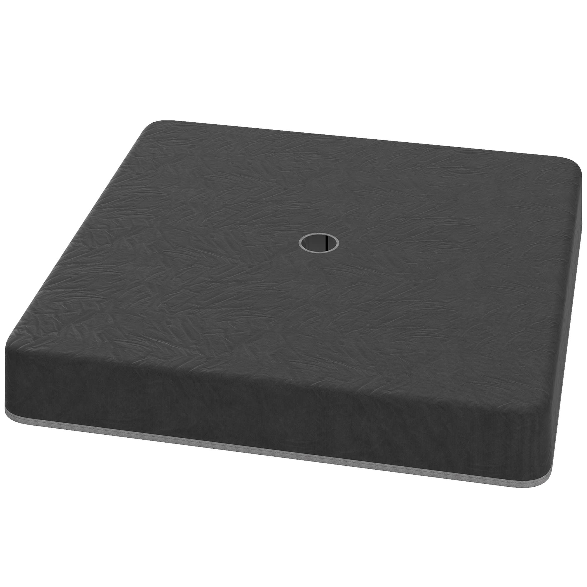 Poids de base pour pied de parasol, étanche, remplissable de sable, plastique, 89L x 89l x 10,5H cm - Image 2