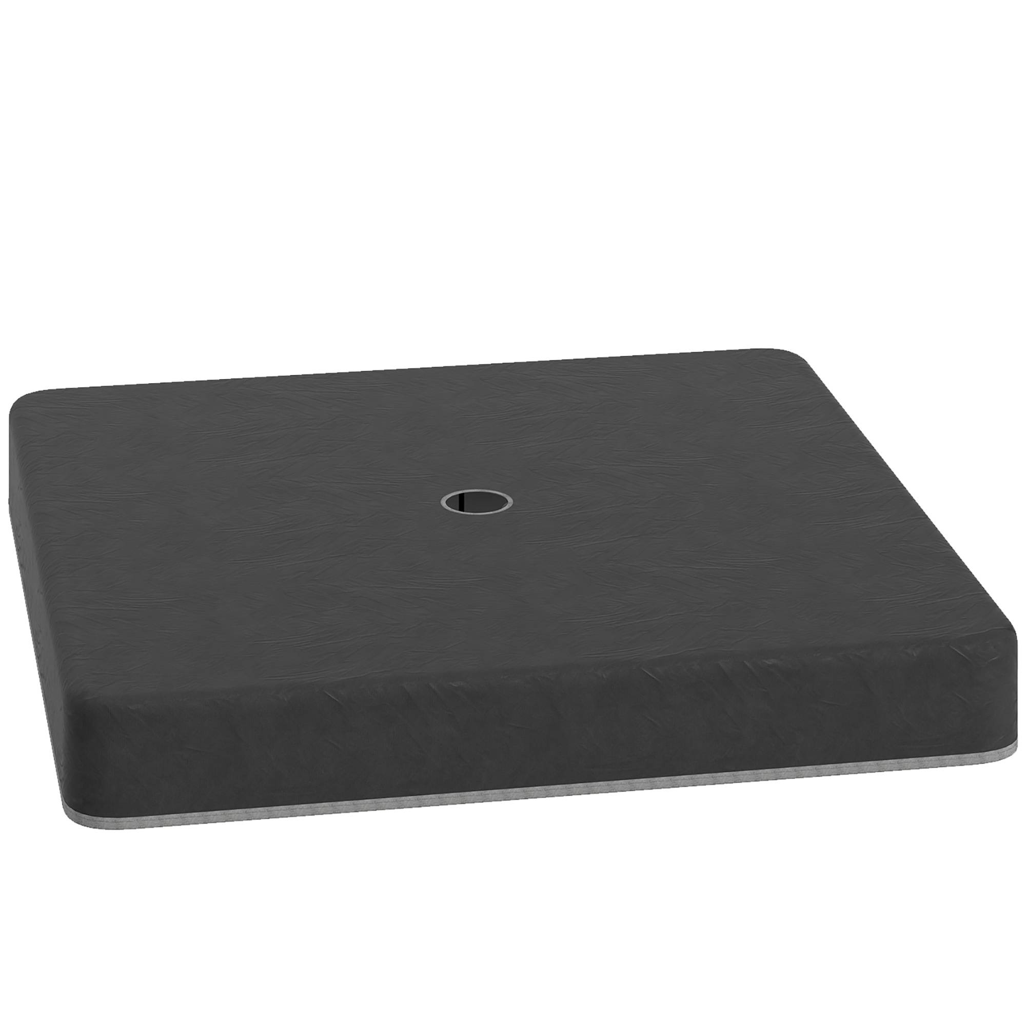 Poids de base pour pied de parasol, étanche, remplissable de sable, plastique, 89L x 89l x 10,5H cm - Image 1