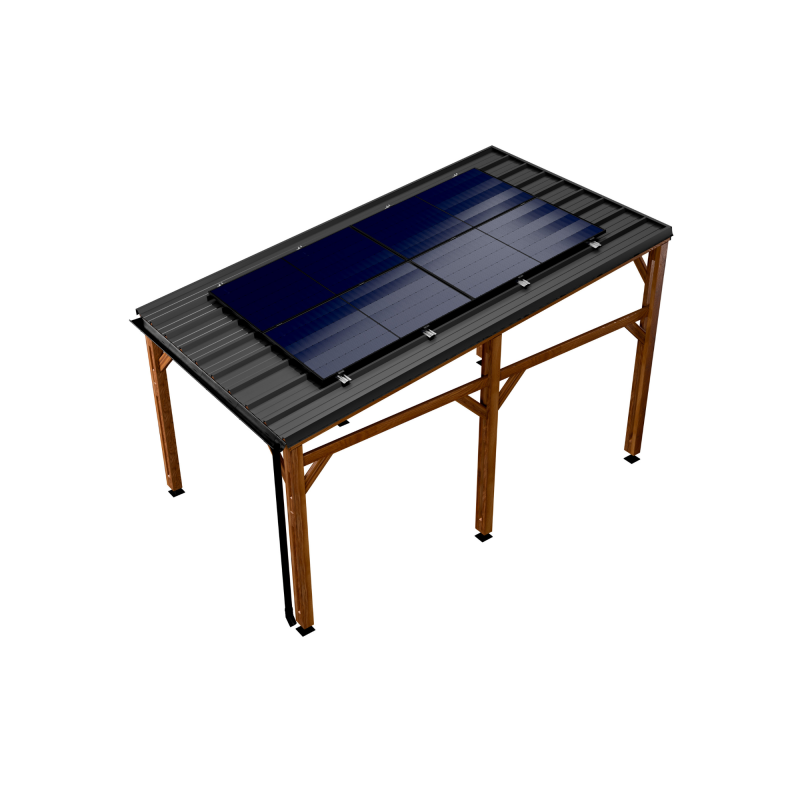 Cerland - CARPORT BOIS SOLAIRE 1 VOITURE 15M² - Image 2