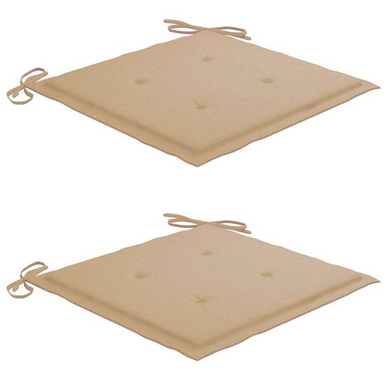 Lot de 2 Fauteuils d'Extérieur Design en Bois et Acier avec Coussins Confortables Beige – ComfortXL Outdoor Living - Image 7