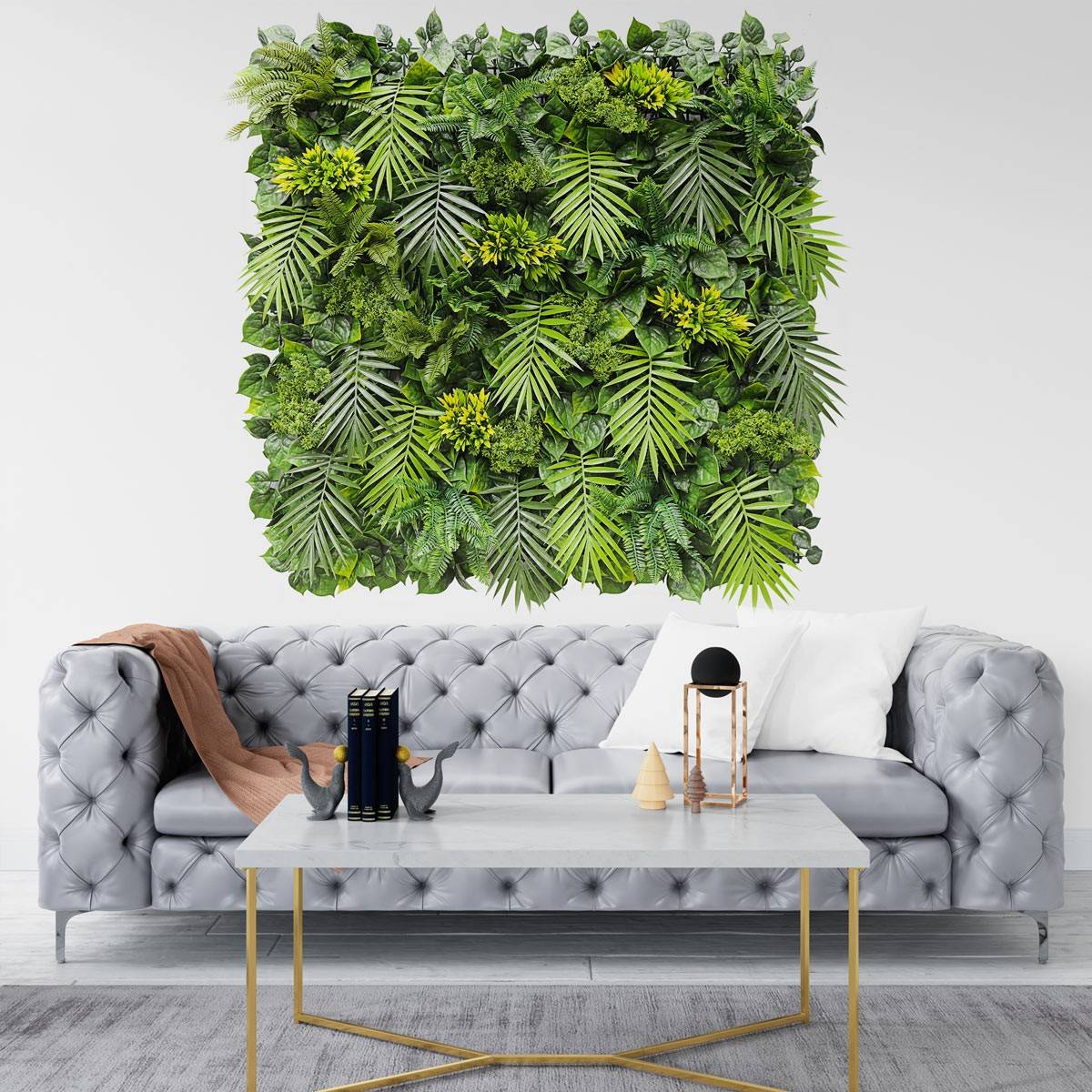 Exotik Mur vegetal artificiel plaque de 1mx1m La Jungle - Image 3