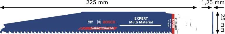 Bosch Professional - Lame scie sabre 225mm EXPERT Multi Material S1159XHM - BOSCH - 2608902334 - Image 4