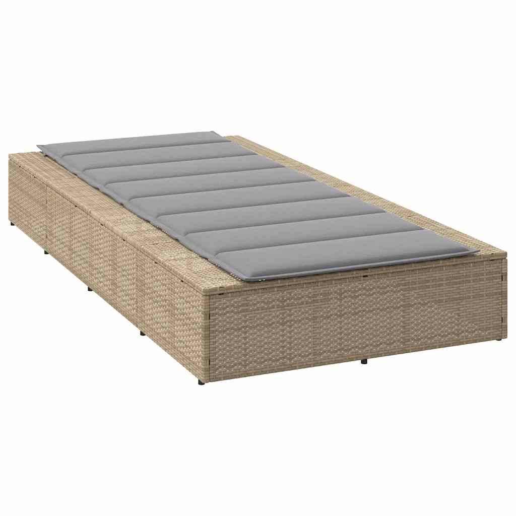 Vidaxl - Transat avec coussin flottant beige résine tressée vidaXL 4104205 - Image 6