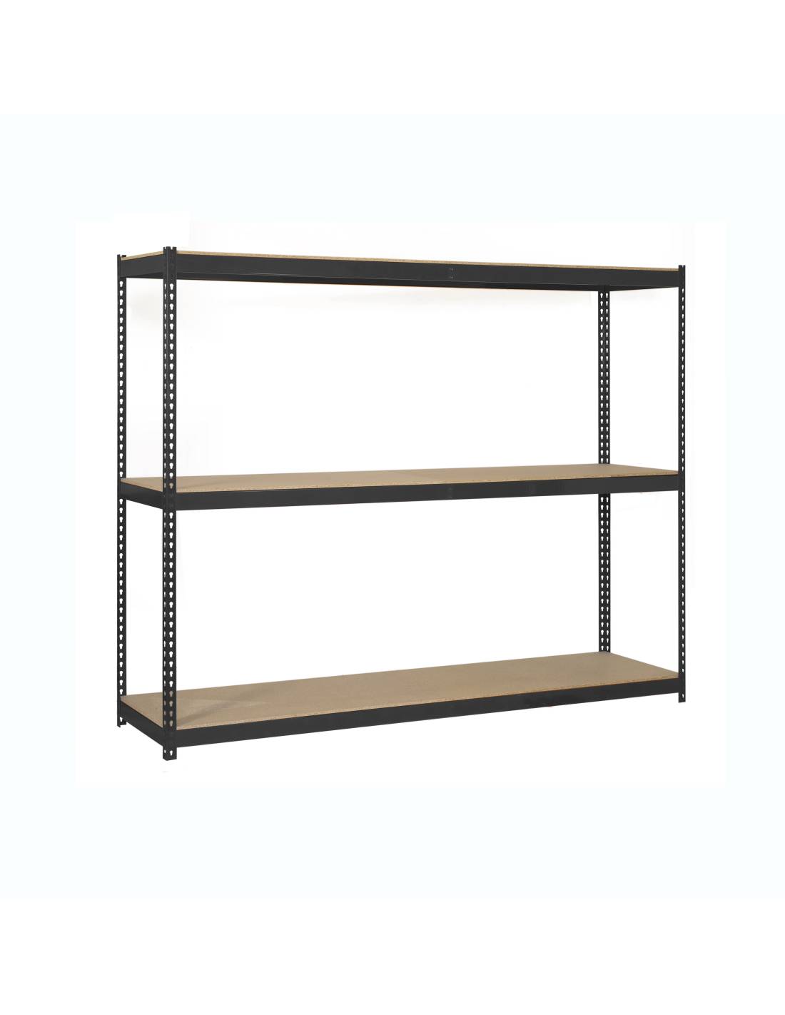 Etagère Sans Vis Ecoforte 1507-3 Chipboard 1500 Antracite/bois Antracite/bois 1500x1500x750 - Simonrack