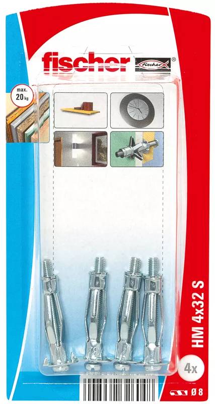 Fischer - Chevilles métalliques HM avec vis - FISCHER - 26270