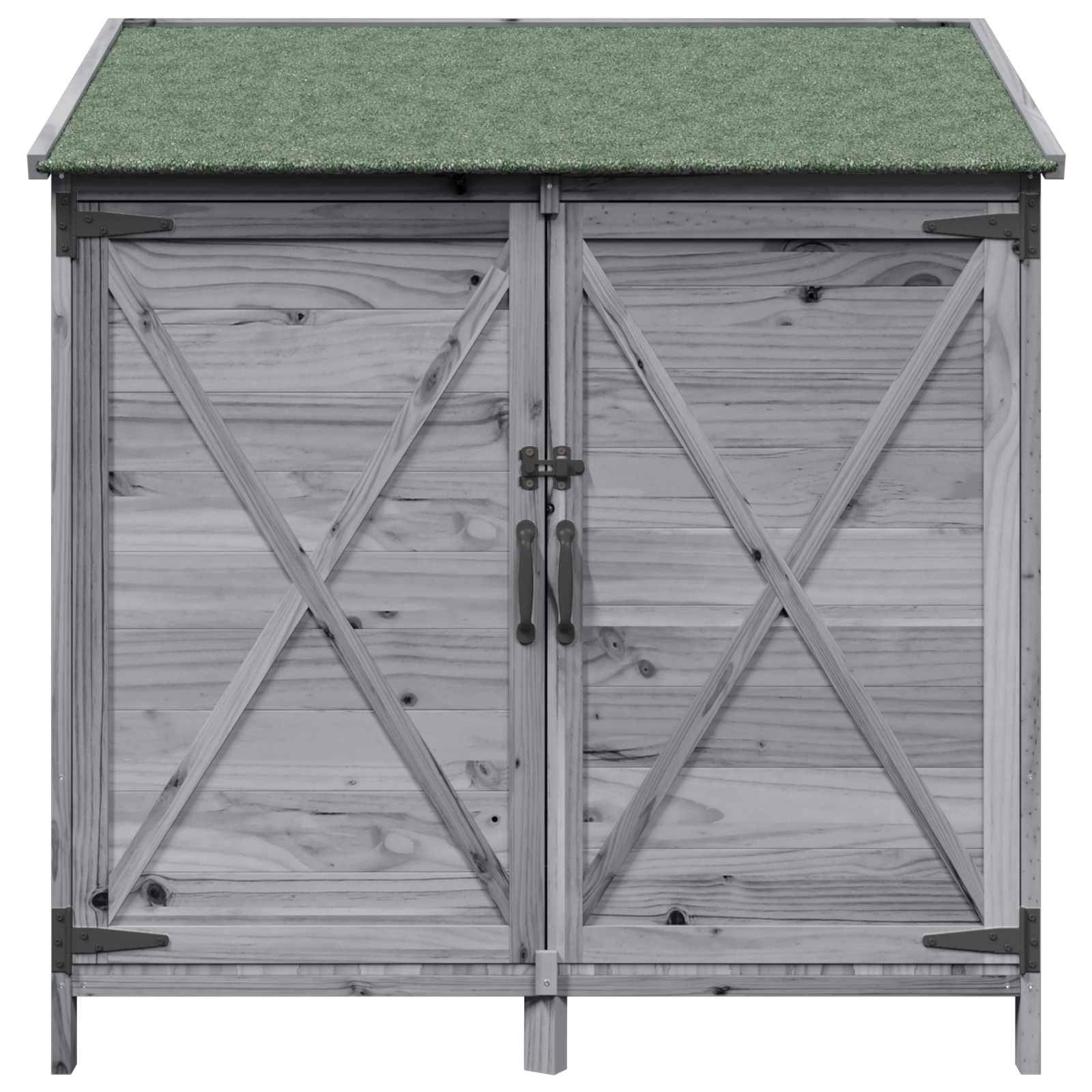 Vidaxl - Abri de jardin Gris 106 x 56 x 113,5 cm Bois d'ingénierie vidaXL 42033474 - Image 6