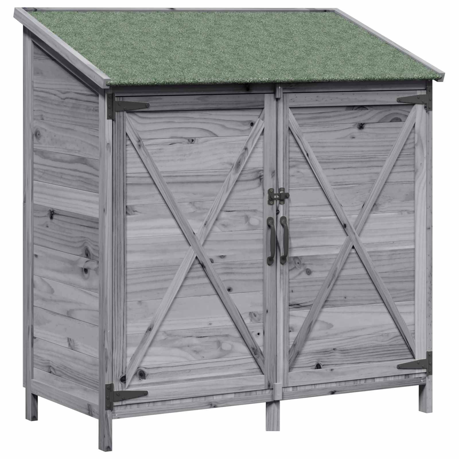 Vidaxl - Abri de jardin Gris 106 x 56 x 113,5 cm Bois d'ingénierie vidaXL 42033474 - Image 2