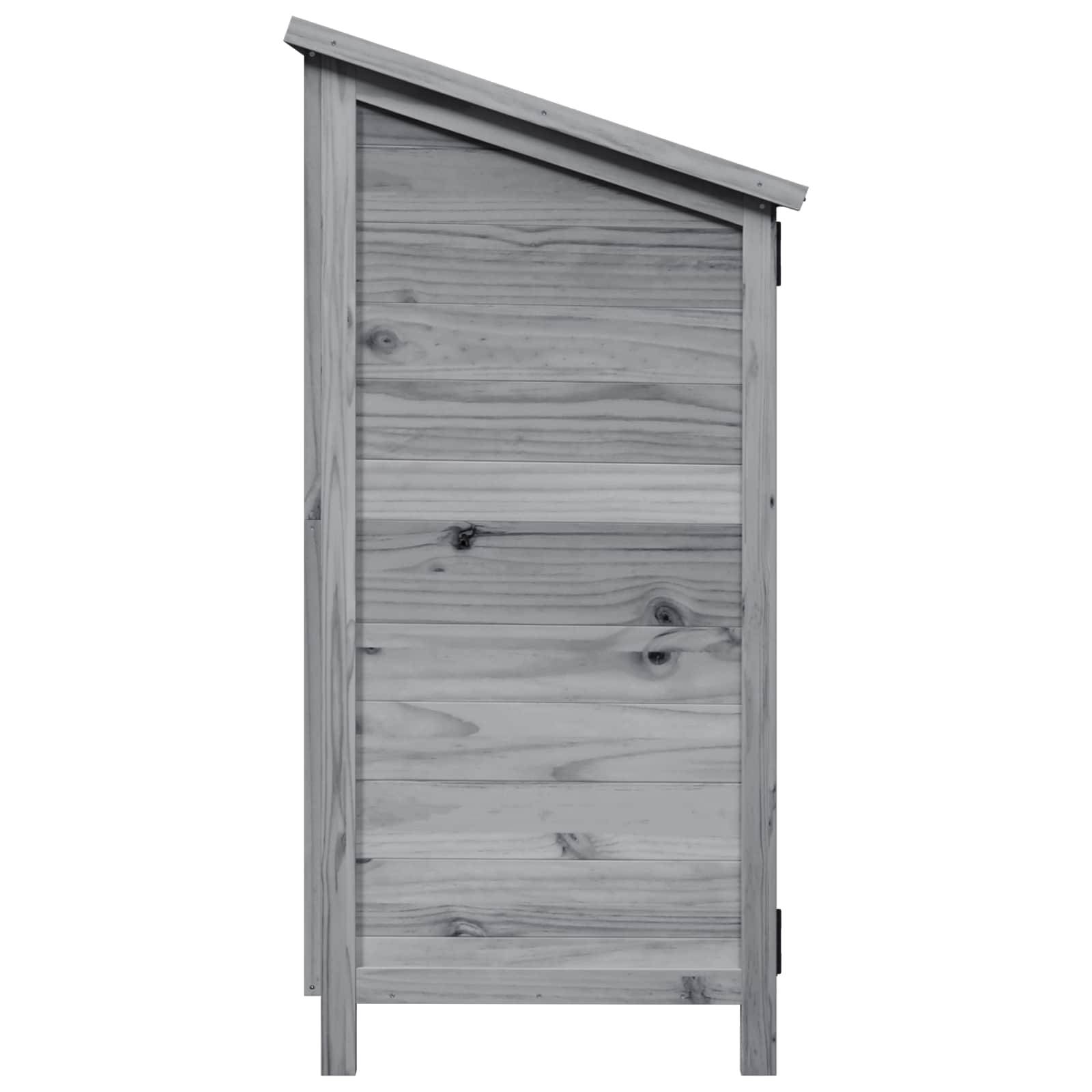 Vidaxl - Abri de jardin Gris 106 x 56 x 113,5 cm Bois d'ingénierie vidaXL 42033474 - Image 7