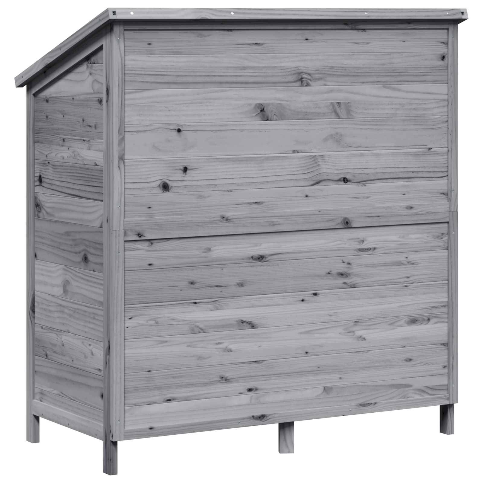 Vidaxl - Abri de jardin Gris 106 x 56 x 113,5 cm Bois d'ingénierie vidaXL 42033474 - Image 8