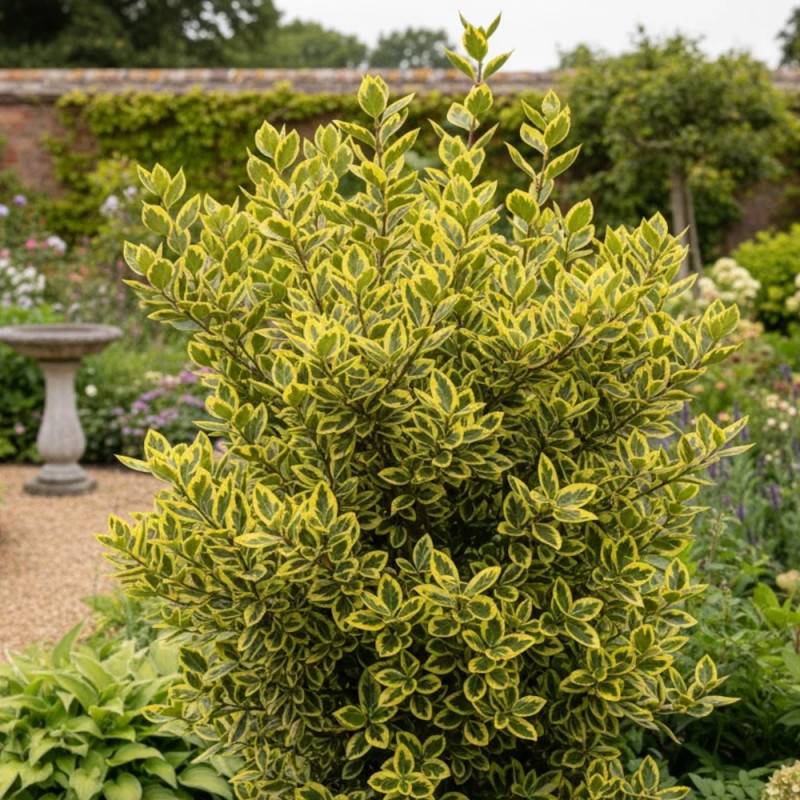 Fusain du Japon Aureomarginatus, Euonymus - Pot de 3L - 40/60 cm - Image 2
