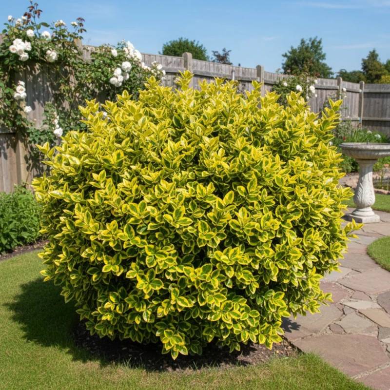 Fusain du Japon Aureomarginatus, Euonymus - Pot de 3L - 40/60 cm - Image 5
