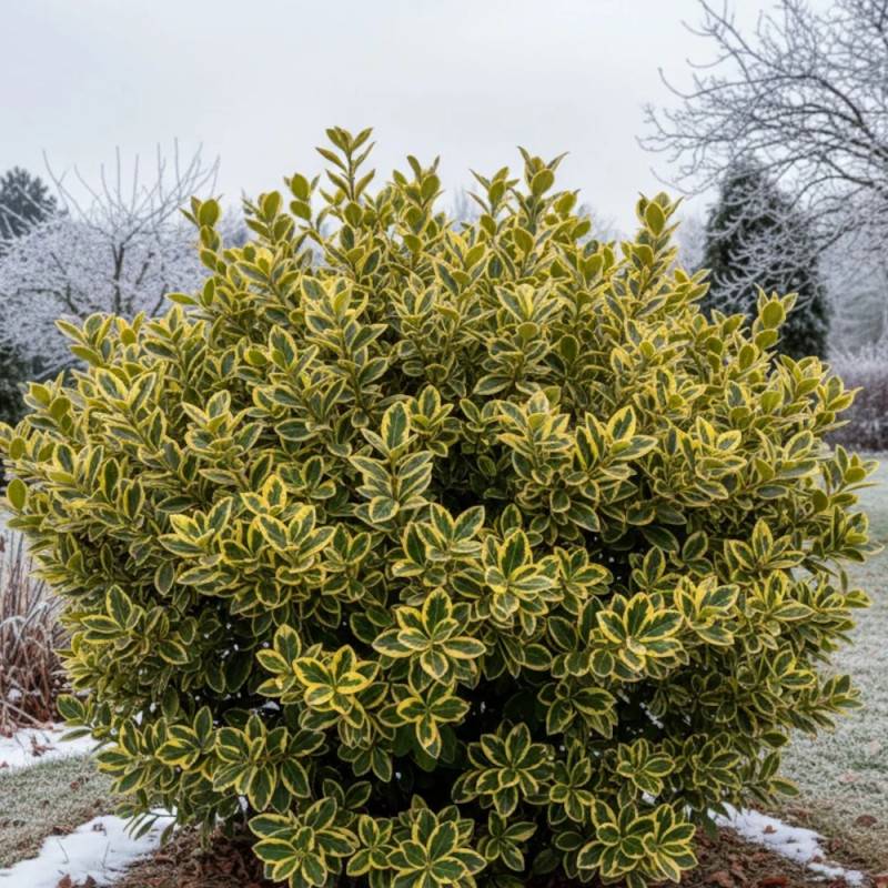 Fusain du Japon Aureomarginatus, Euonymus - Pot de 3L - 40/60 cm - Image 6