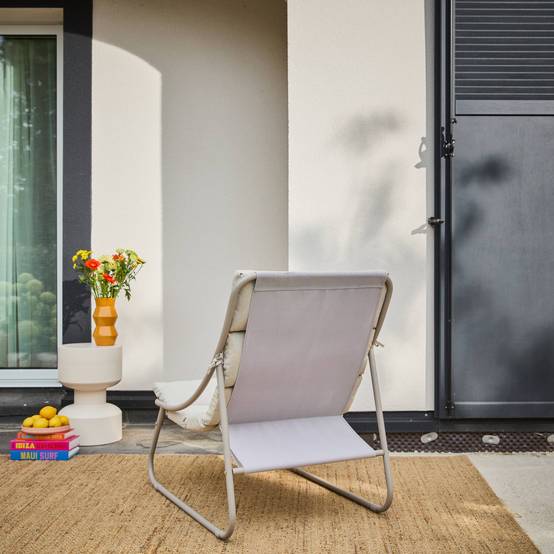 sweeek - Lot de 2 fauteuils relax acier beige - Edena | sweeek - Image 5