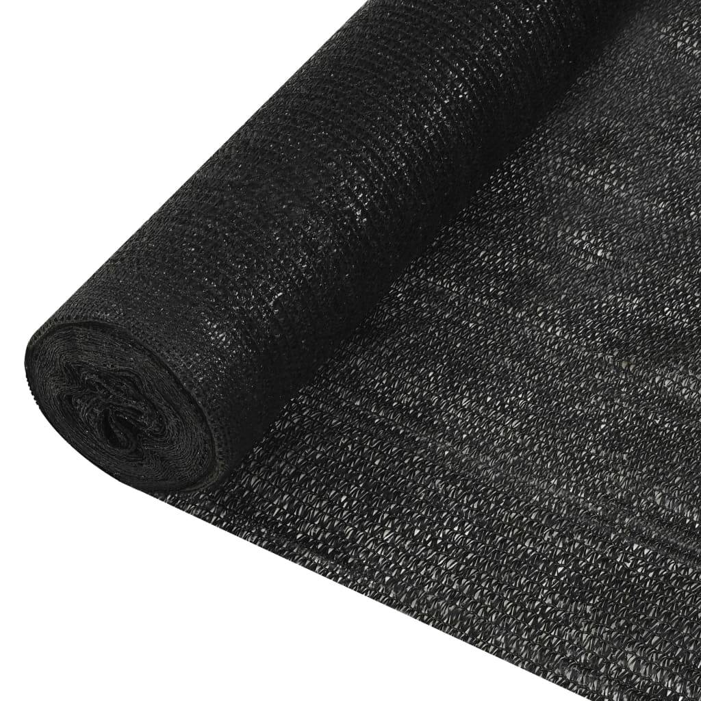 Helloshop26 - Filet brise-vue noir 1,8 x 50 m PEHD 195 g/m² - Image 1