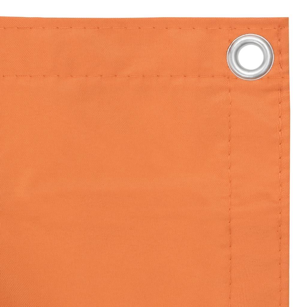 Helloshop26 - Écran de balcon brise pare vue protection confidentialité 75 x 500 cm tissu oxford orange - Image 2